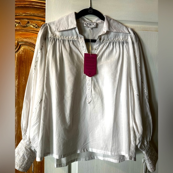 Omika Tops - New Omika White Women's Top
